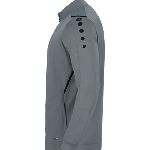 Jako Herren Polyesterjacke Challenge grau-schwarz