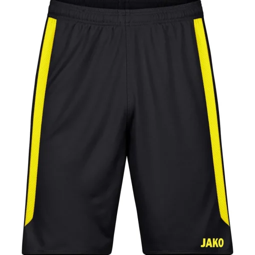 Jako Herren Sporthose Power schwarz/citro