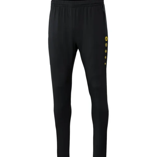 Jako Herren Trainingshose Premium schwarz-gelb
