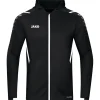 Jako Herren Trainingsjacke mit Kapuze Challenge schwarz-weiß