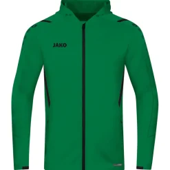Jako Herren Trainingsjacke mit Kapuze Challenge grün-schwarz