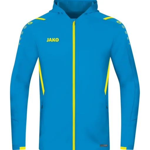 Jako Herren Trainingsjacke mit Kapuze Challenge blau-gelb