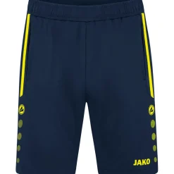 Jako Herren Trainingsshorts Allround blau-gelb