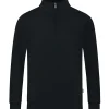 Jako Herren Ziptop Organic schwarz