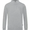 Jako Herren Ziptop Organic grau