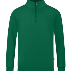 Jako Herren Ziptop Organic grün