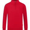 Jako Herren Ziptop Organic rot
