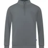 Jako Herren Ziptop Organic grau