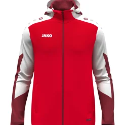 Jako Kapuzenjacke Dynamic rot-weiß-dunkelrot