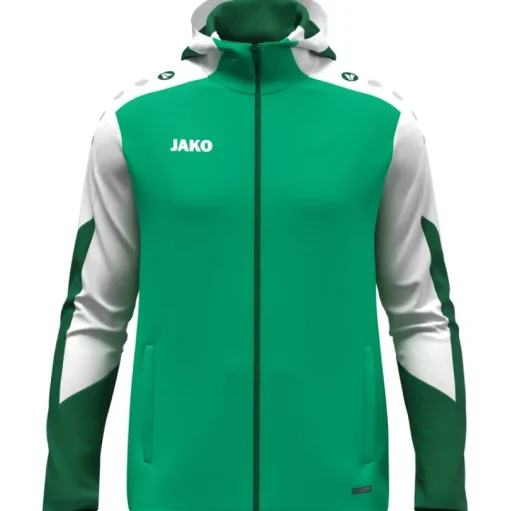 Jako Kapuzenjacke Dynamic grün-weiß-dunkelgrün