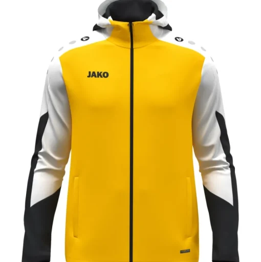 Jako Kapuzenjacke Dynamic gelb-weiß-schwarz