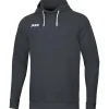 Jako Kapuzensweat Base grau