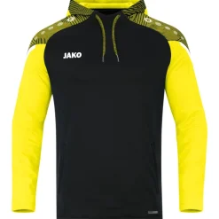 Jako Kapuzensweat Performance schwarz/soft yellow