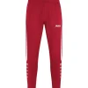 Jako Kinder Freizeithose Power rot/weiß