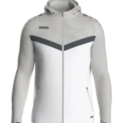 Jako Kinder Kapuzenjacke Iconic weiß/soft grey/anthra light