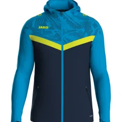 Jako Kinder Kapuzenjacke Iconic marine/JAKO blau/neongelb