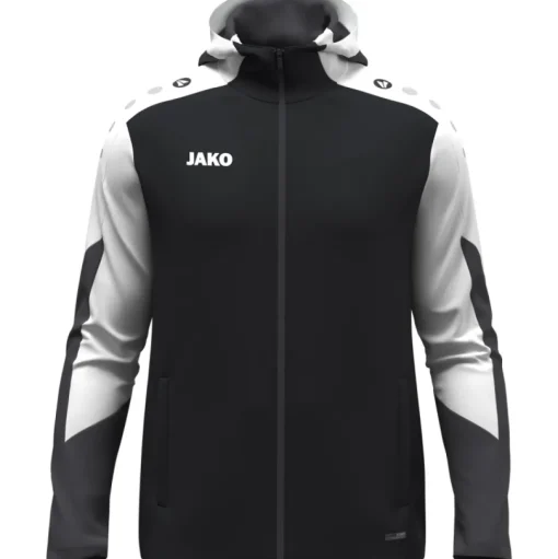 Jako Kinder Kapuzenjacke Dynamic schwarz-weiß-anthrazit