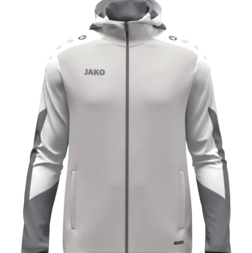 Jako Kinder Kapuzenjacke Dynamic hellgrau-weiß-grau