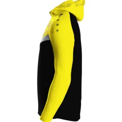 Jako Kinder Kapuzenjacke Iconic schwarz/soft yellow