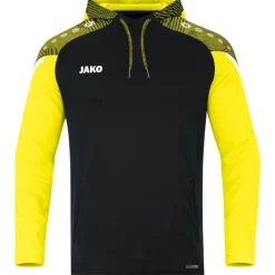 Jako Kinder Kapuzensweat Performance schwarz/soft yellow
