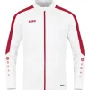 Jako Kinder Polyesterjacke Power weiß/rot