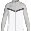 Jako Kinder Polyesterjacke Iconic weiß/soft grey/anthra light