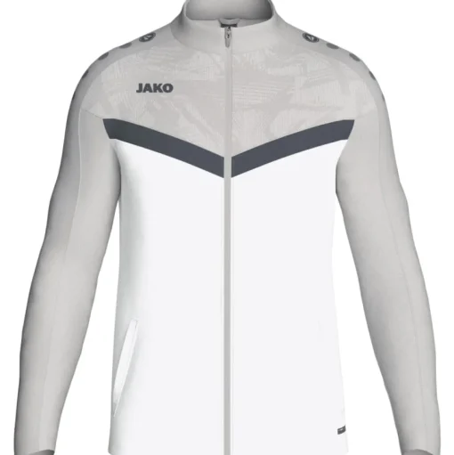 Jako Kinder Polyesterjacke Iconic weiß/soft grey/anthra light