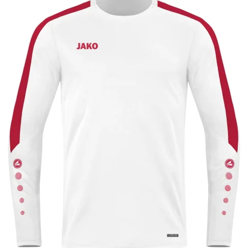 Jako Kinder Sweat Power weiß/rot