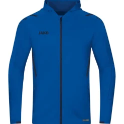 Jako Kinder Trainingsjacke mit Kapuze Challenge blau