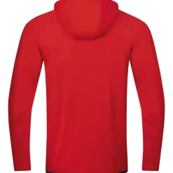Jako Kinder Trainingsjacke mit Kapuze Challenge rot-schwarz