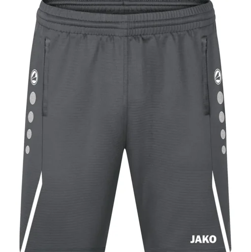 Jako Kinder Trainingsshorts Challenge grau-weiß