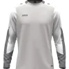 Jako Longsleeve Dynamic hellgrau-weiß-grau