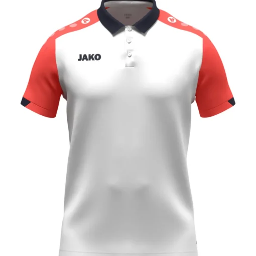 Jako Polo Dynamic weiß-coral-marine