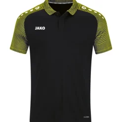 Jako Polo Performance schwarz/soft yellow