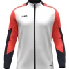 Jako Polyesterjacke Dynamic weiß-coral-marine