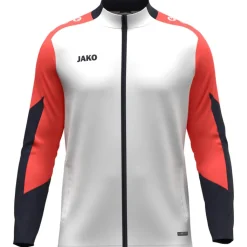 Jako Polyesterjacke Dynamic weiß-coral-marine