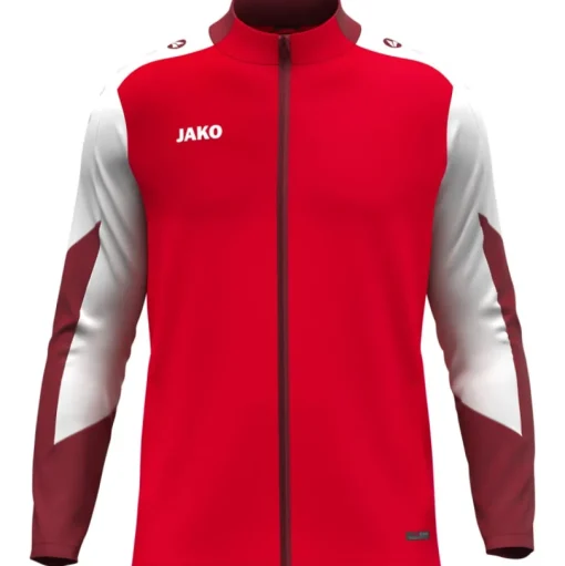 Jako Polyesterjacke Dynamic rot-weiß-dunkelrot