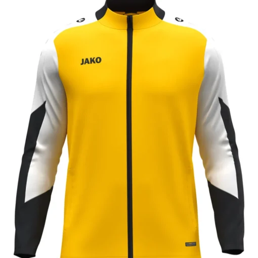 Jako Polyesterjacke Dynamic gelb-weiß-schwarz