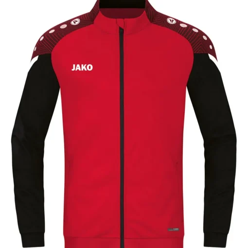 Jako Polyesterjacke Performance rot-schwarz