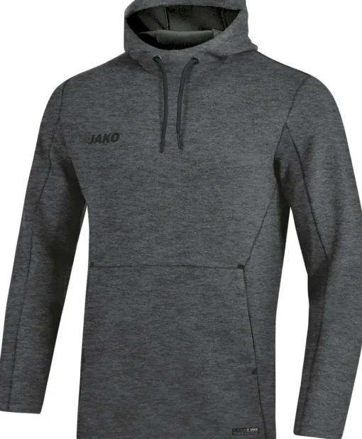 Jako Premium Basics Kapuzensweat anthrazit meliert