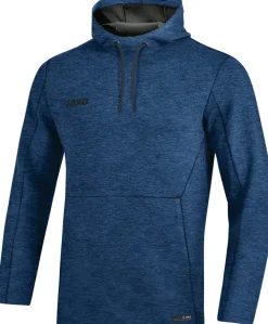 Jako Premium Basics Kapuzensweat marine meliert
