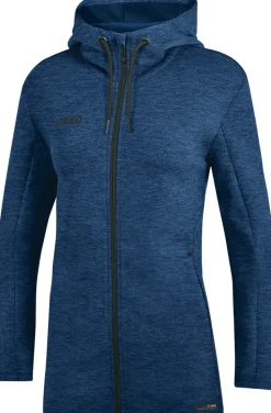 Jako Premium Basics Kapuzenjacke marine meliert