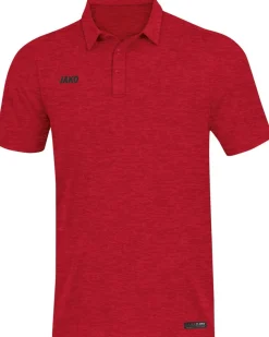 Jako Premium Basics Polo rot meliert