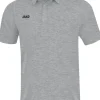 Jako Premium Basics Polo grau meliert