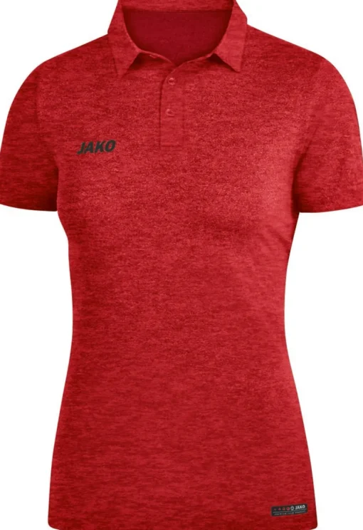 Jako Premium Basics Polo rot meliert