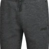 Jako Premium Basics Shorts anthrazit meliert