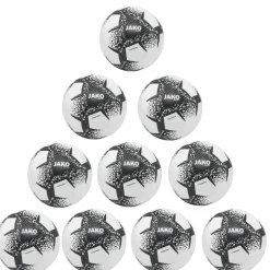 Jako 10x Ballpaket Trainingsball Prestige weiß/schwarz/steingrau inkl. Ballsack |  Größe 5