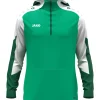 Jako Zip Hoodie Dynamic grün-weiß-dunkelgrün
