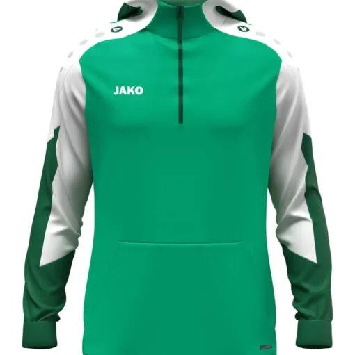 Jako Zip Hoodie Dynamic grün-weiß-dunkelgrün