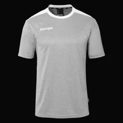 Kempa Emotion 27 Shirt Kinder dark grau melange/weiß